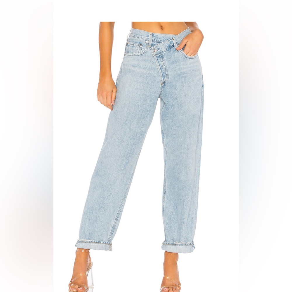 Agolde criss cross jeans